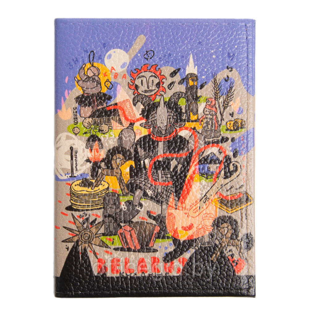 Обложка для автодокументов и паспорта "Традыцыi", разноцветный - фото 1 - id-p187027856