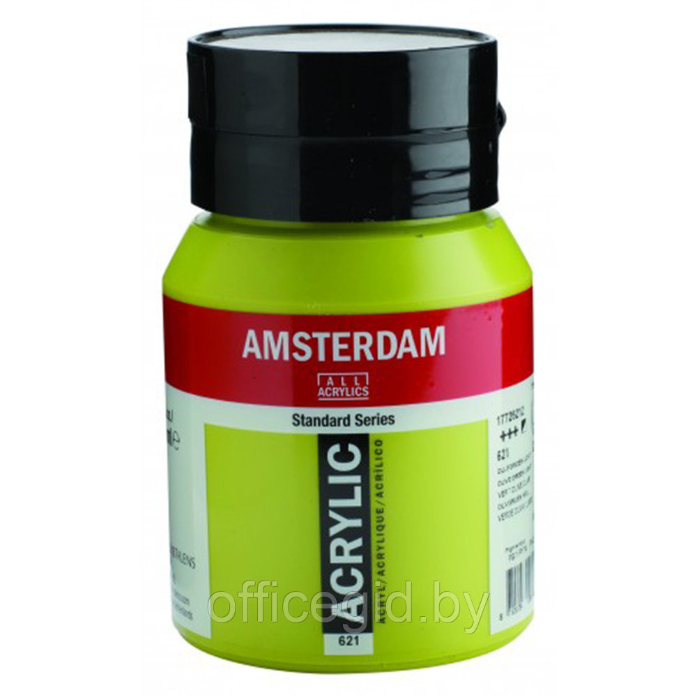 Краски акриловые "Amsterdam", 621 оливковый светлый, 500 мл - фото 1 - id-p187159426