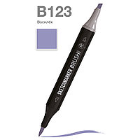 Маркер перманентный двусторонний "Sketchmarker Brush", B123 василек