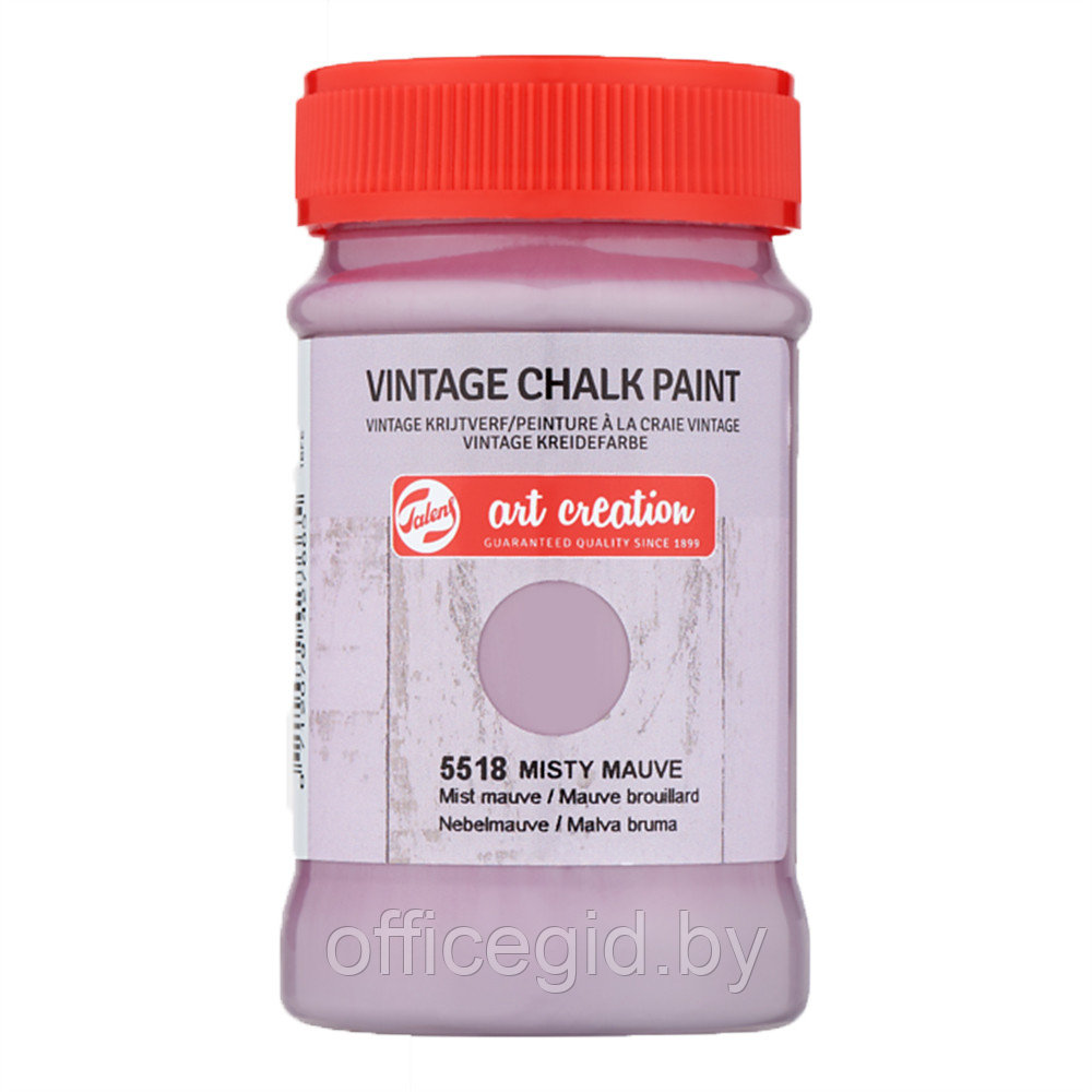 Краска декоративная "VINTAGE CHALK PAINT", 100 мл, 5518 приглушенный лиловый