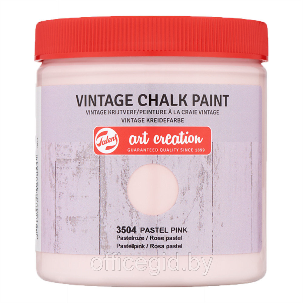 Краска декоративная "VINTAGE CHALK PAINT", 250 мл, 3504 пастельный розовый