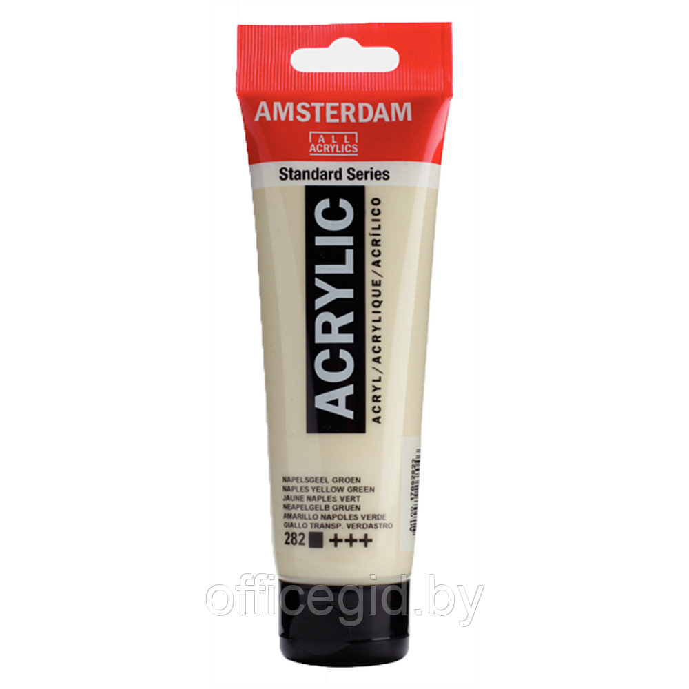 Краски акриловые "Amsterdam", 282 неаполитанский желто-зеленый, 120 мл, туба