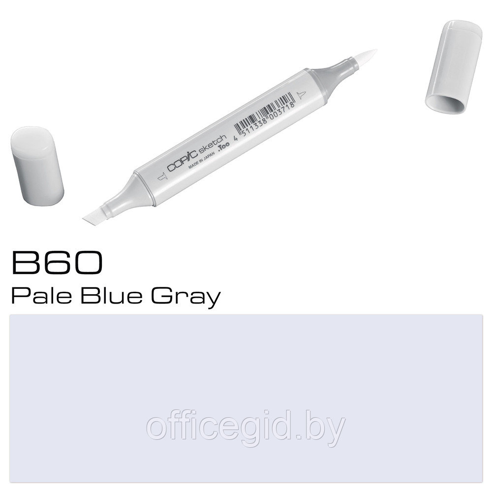 Маркер перманентный "Copic Sketch", B-60 бледный сине-серый - фото 1 - id-p187161354