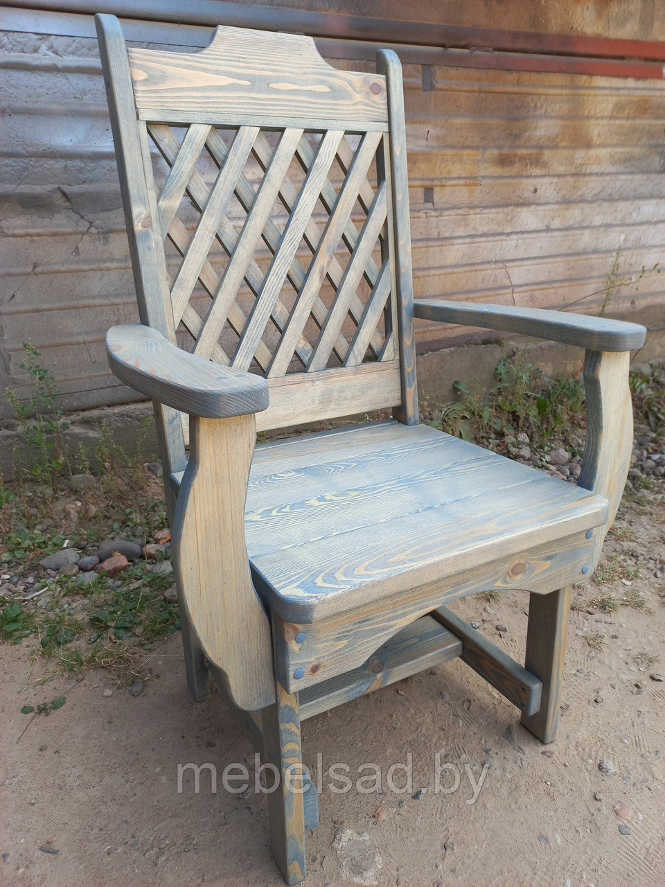 Кресло-трон садовое и банное из массива сосны "Прованс Эко Премиум" - фото 1 - id-p187804146