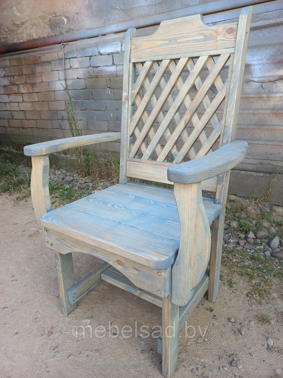 Кресло-трон садовое и банное из массива сосны "Прованс Эко Премиум" - фото 5 - id-p187804146