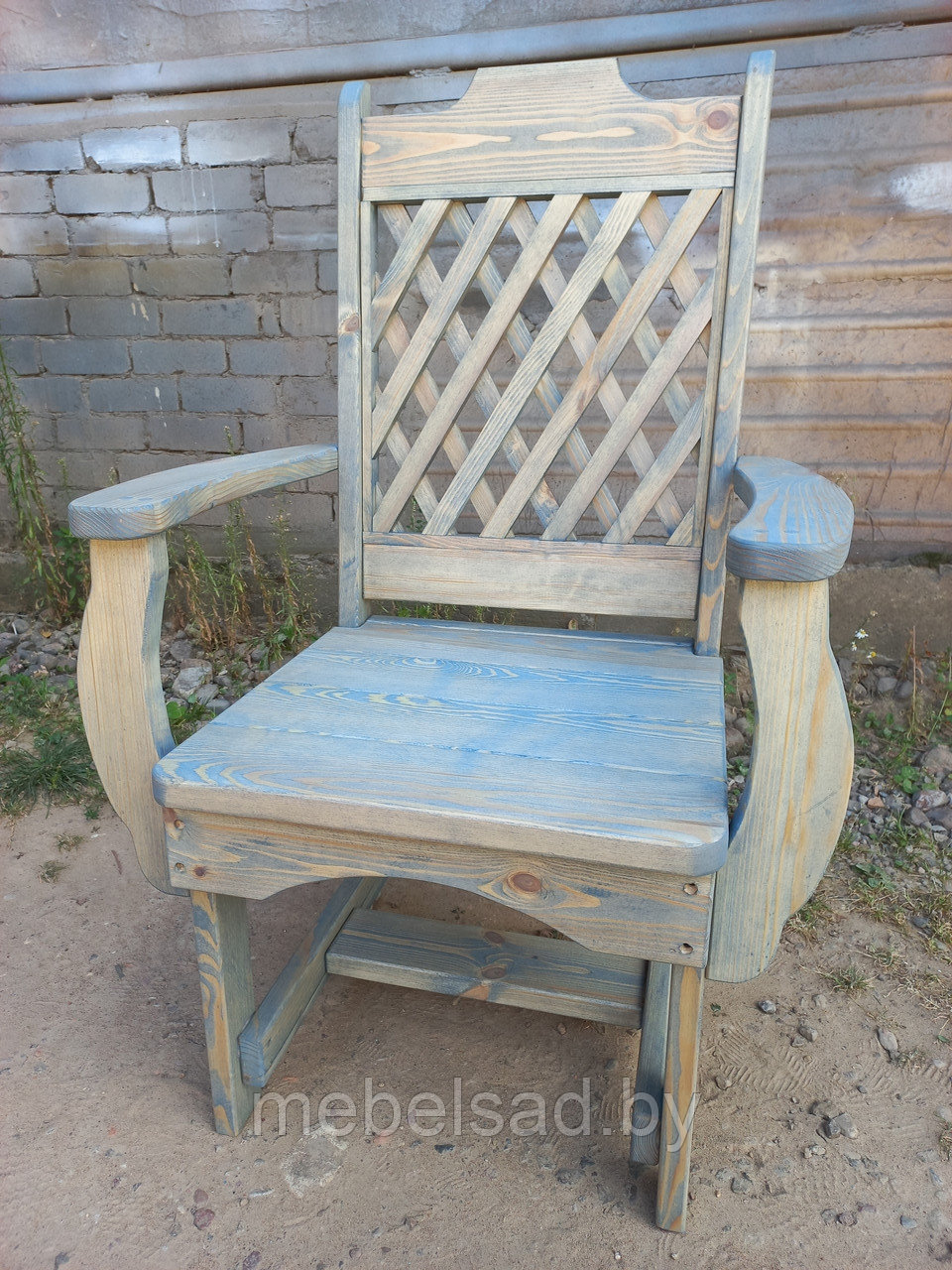 Кресло-трон садовое и банное из массива сосны "Прованс Эко Премиум" - фото 6 - id-p187804146