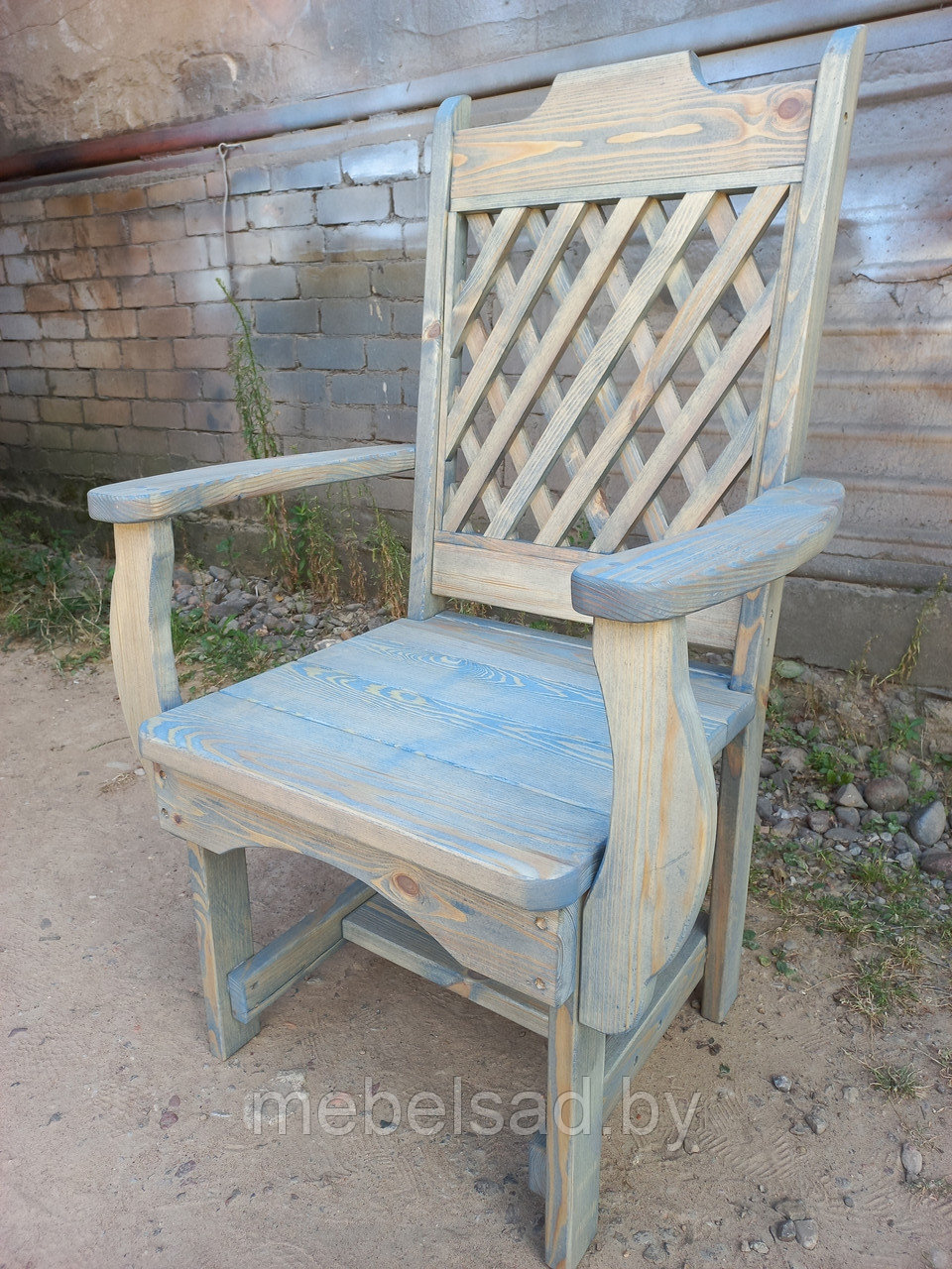 Кресло-трон садовое и банное из массива сосны "Прованс Эко Премиум" - фото 7 - id-p187804146