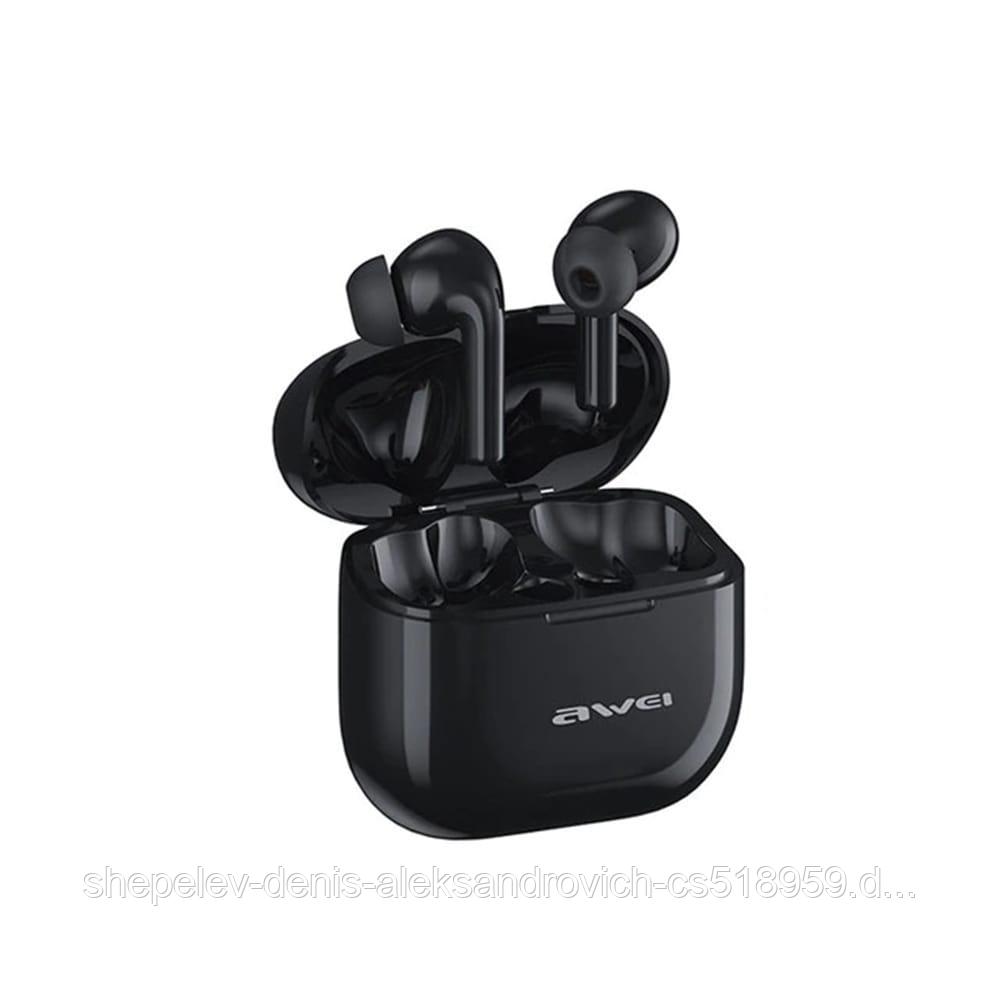 Беспроводные bluetooth наушники TWS AWEI T1Pro цвет: черный