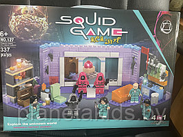 Конструктор 4 в 1 Игра в кальмара Squid game 337 деталей, арт.127