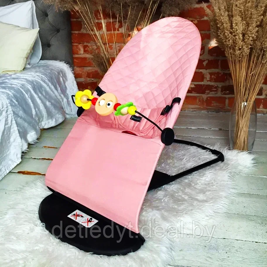 Кресло-шезлонг для новорожденных Good Luck (аналог BabyBjorn) Черный - фото 3 - id-p187816245