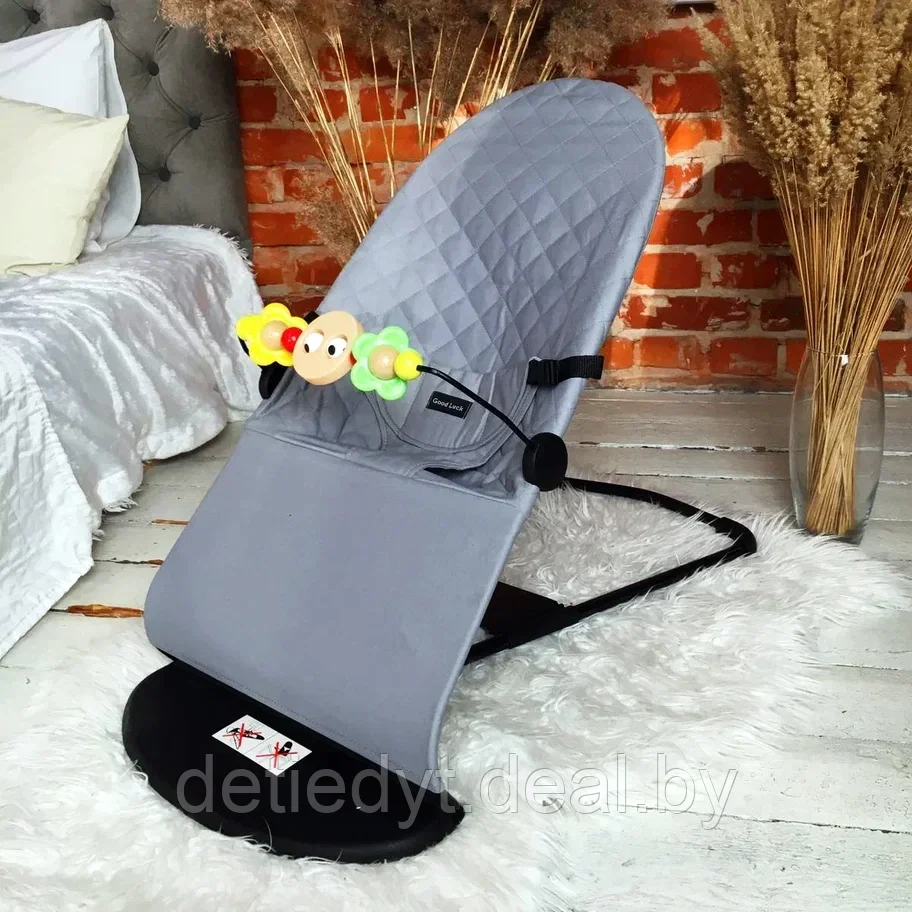 Кресло-шезлонг для новорожденных Good Luck (аналог BabyBjorn) Черный - фото 7 - id-p187816245