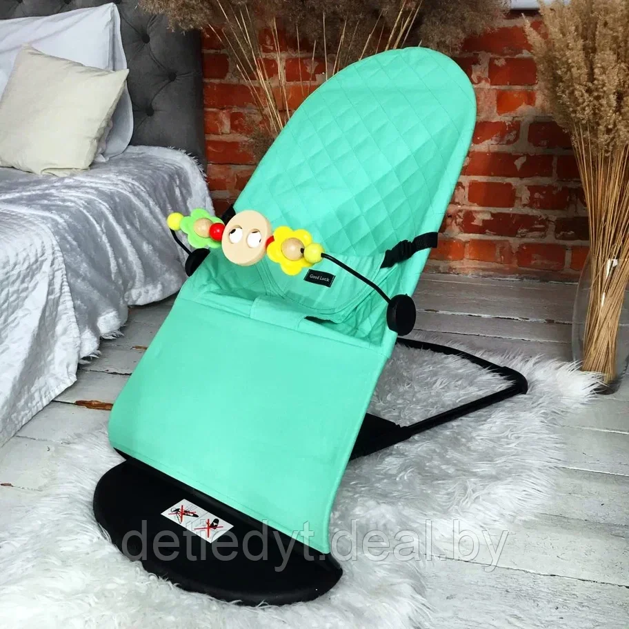 Кресло-шезлонг для новорожденных Good Luck (аналог BabyBjorn) Бежевый - фото 4 - id-p187816544