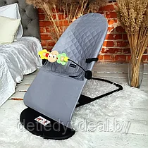 Кресло-шезлонг для новорожденных Good Luck (аналог BabyBjorn) Серый