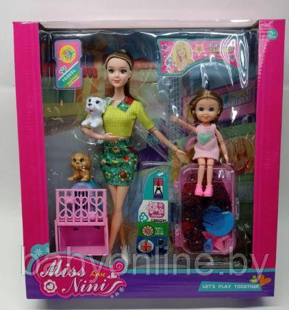 Набор кукла Барби с ребёнком, собачками и аксессуарами арт 51807