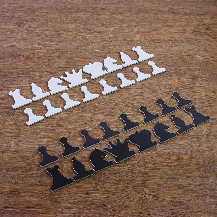 Набор магнитных фигур для демонстрационных шахмат, король h=6.3 см, пешка h=5.5 см - фото 2 - id-p187843662