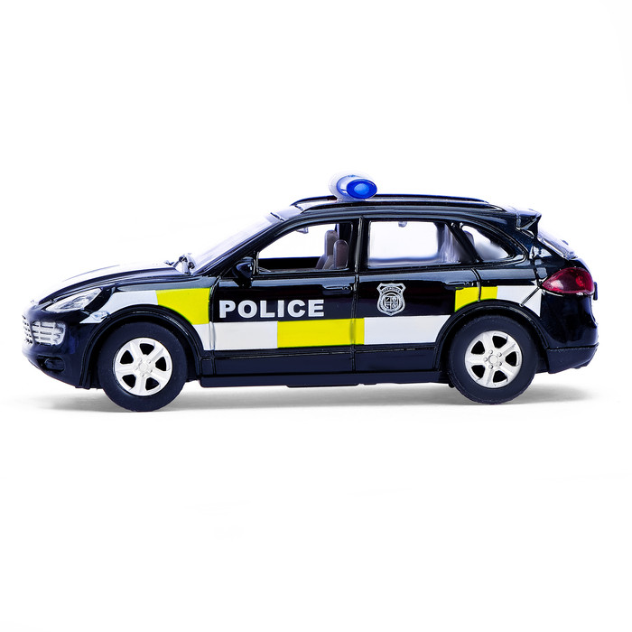 Машина металлическая «Полицейский джип», инерционная, свет и звук, масштаб 1:43 - фото 2 - id-p187841969