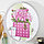 Крючки декоративные 3 крючка "Цветы в розовой сумке" 30х30 см, фото 2