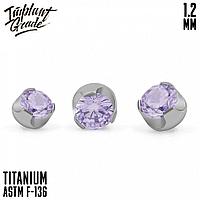 Накрутка Wave Amethyst Implant Grade 1.2 мм титан (2.5мм)