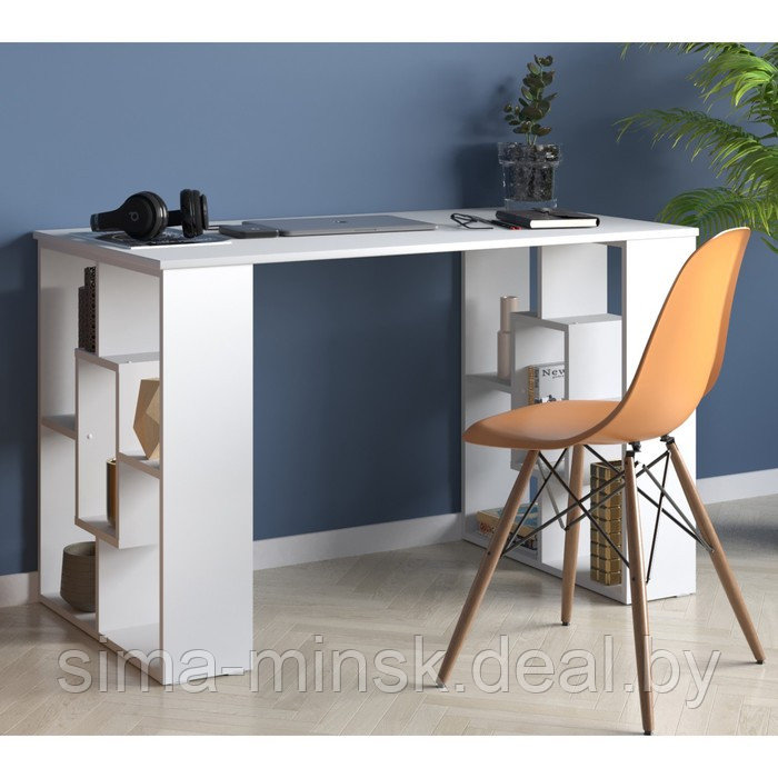 Письменный стол, 1200 × 600 × 740 мм, цвет белый - фото 1 - id-p187850026