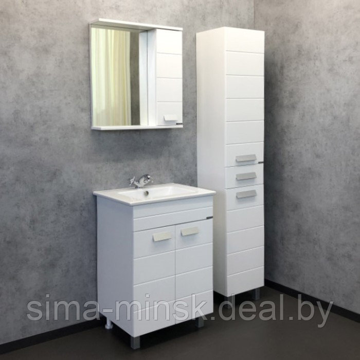 Шкаф-колонна COMFORTY «Модена М-35» цвет белая матовая - фото 2 - id-p187853054