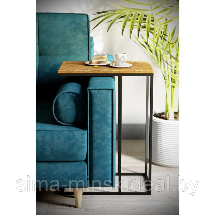 Стол придиванный «Агами», 500 × 310 × 705 мм, МДФ, цвет дуб американский - фото 1 - id-p187854036