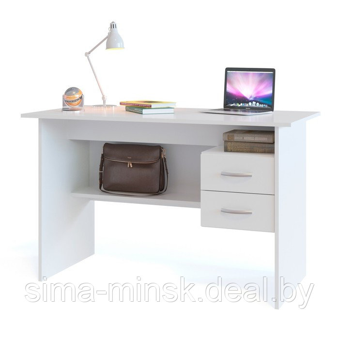 Компьютерный стол, 1200 × 600 × 740 мм, цвет белый - фото 1 - id-p187850237