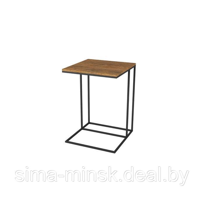 Стол придиванный «Хайгрет», 500 × 500 × 705 мм, металл, МДФ, цвет дуб американский - фото 1 - id-p187854126
