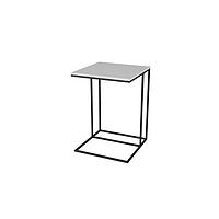 Стол придиванный «Хайгрет», 500 × 500 × 705 мм, металл, МДФ, цвет белый