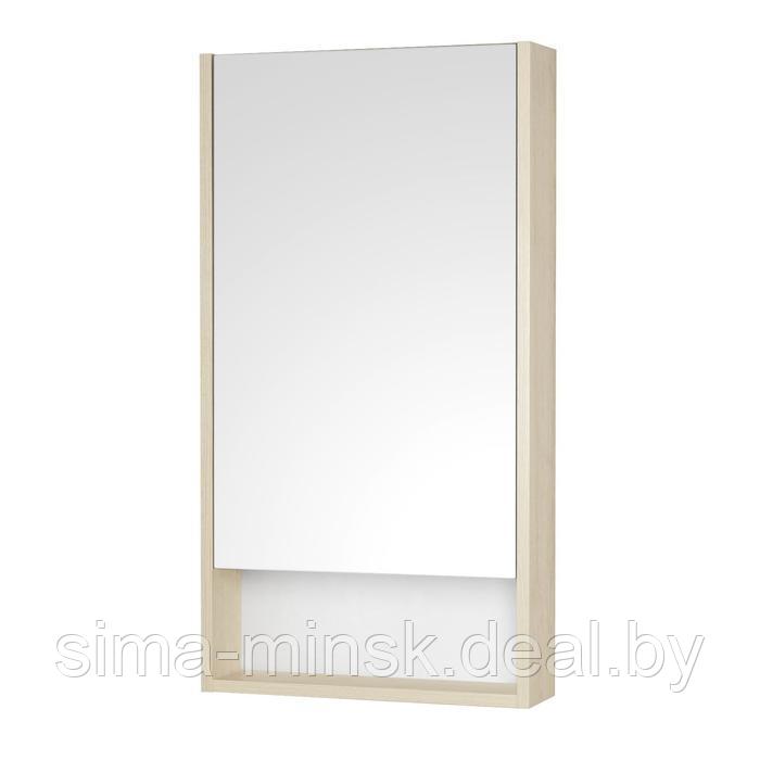 Зеркальный шкаф Aquaton «Сканди 45», цвет белый, дуб верона 13 см х 45 см х 85 см - фото 1 - id-p187852207
