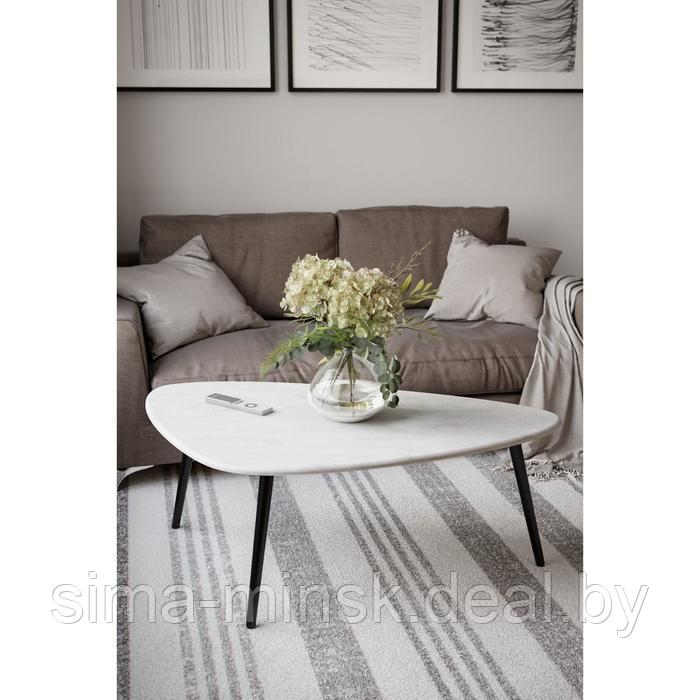Стол журнальный «Эланд», 1200 × 700 × 460 мм, цвет белый бетон - фото 1 - id-p187854157
