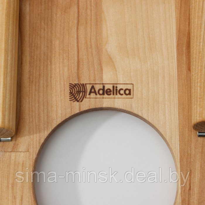 Столик - поднос для вина в форме сердца Adelica, с менажницей и складными ножками, на 2 персоны, d=30×2,8 см, - фото 9 - id-p187858281