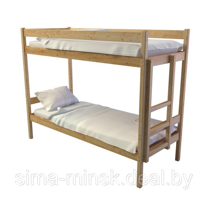 Двухъярусная кровать «Дюна», 80 × 160 см, массив сосны - фото 3 - id-p187856330