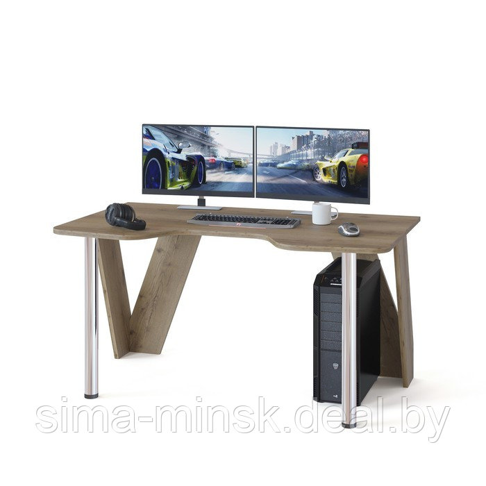 Компьютерный стол «КСТ-116», 1500 × 900 × 750 мм, цвет дуб делано - фото 1 - id-p187850573