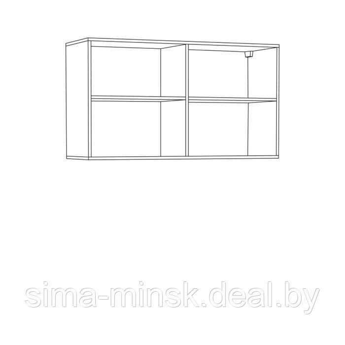 Шкаф навесной Токио, 1200х415х672, Дуб крафт серый/Белый премиум - фото 2 - id-p187857437