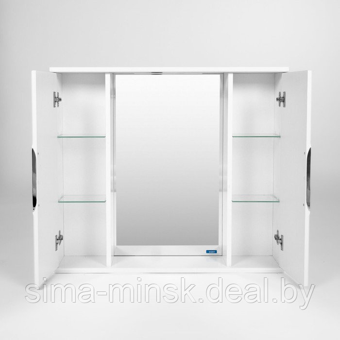 Зеркало-шкаф VIANT «Лима 80» 160х800х700 мм - фото 2 - id-p187852567