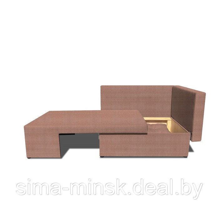 Детский диван «Лежебока», еврокнижка, велюр shaggy, цвет mocca - фото 2 - id-p187855560