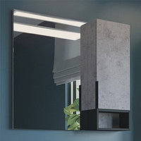 Зеркало-шкаф COMFORTY «Франкфурт-90» цвет бетон светлый