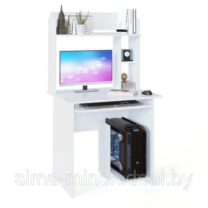 Компьютерный стол, 800 × 600 × 740 мм, цвет белый - фото 3 - id-p187849857