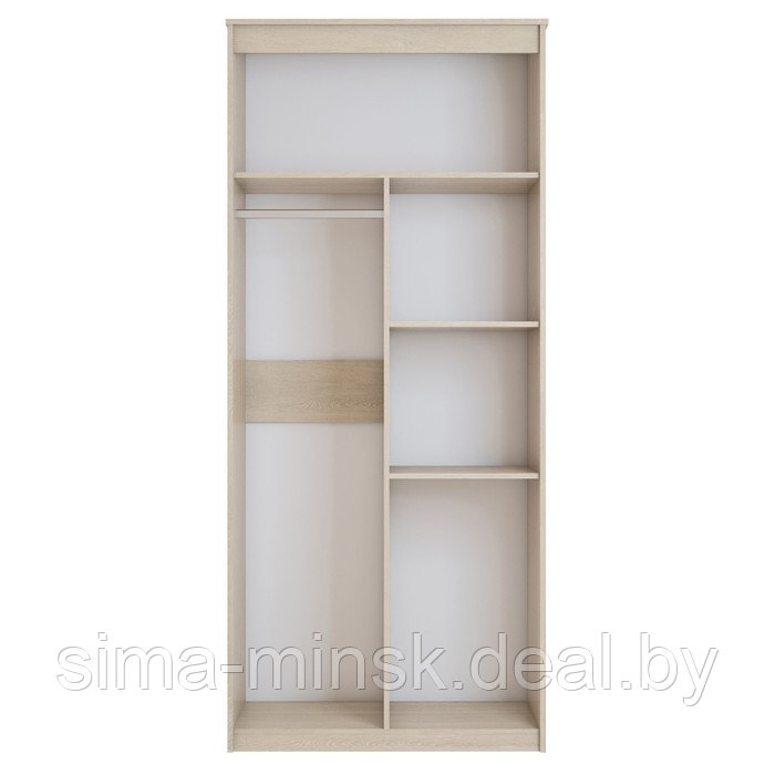 Шкаф «Ева» 2-х дверный с ящиками, 940 × 524 × 2168 мм, цвет дуб сонома / дуб венге - фото 3 - id-p187857885