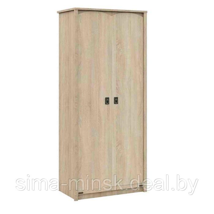 Шкаф 2-х дверный «Валенсия», 910 × 520 × 2090 мм, цвет дуб сонома - фото 1 - id-p187857897