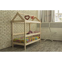 Детская кровать-домик, 700×1900, массив сосны, без покрытия