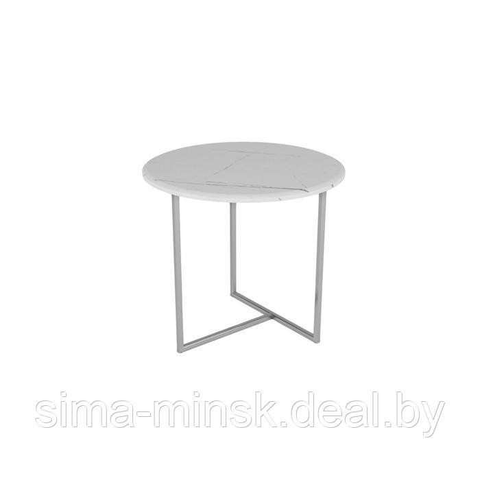 Стол журнальный «Альбано», 550 × 550 × 500 мм, цвет белый мрамор - фото 3 - id-p187853991