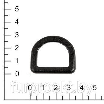 Полукольцо 25 мм ПК-25 чёрн VP