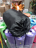 Спальный мешок двухслойный с капюшоном черный