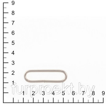 Кольцо овальное 40мм никель 2,8мм