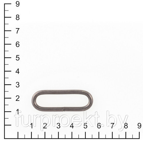 Кольцо овальное 38-39мм бл/ник 3,5мм