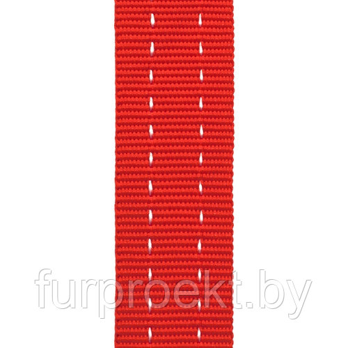 Лента тканная 450Д 18мм 162 красная с пол по краю 5,6