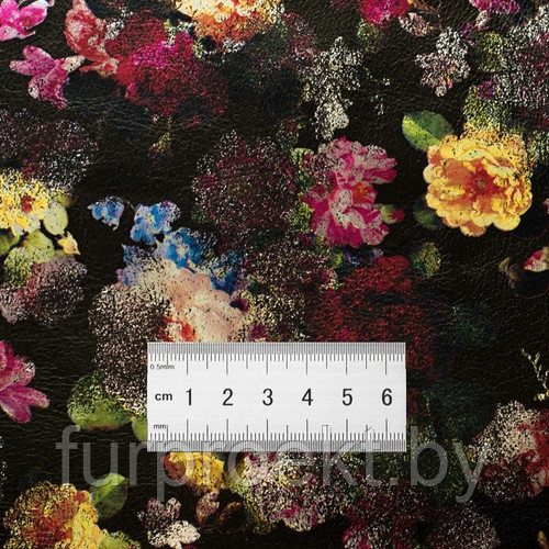 HY320 12# цветы полиуретан 0,9мм трикотажное полотно