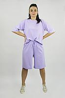 Женский летний трикотажный фиолетовый большого размера спортивный костюм Полесье С0167-21 1С1276-Д43 158,164