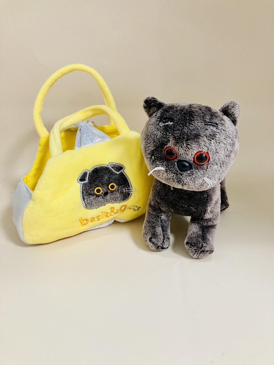 Мягкая игрушка Кот Басик в сумочке, фото 1